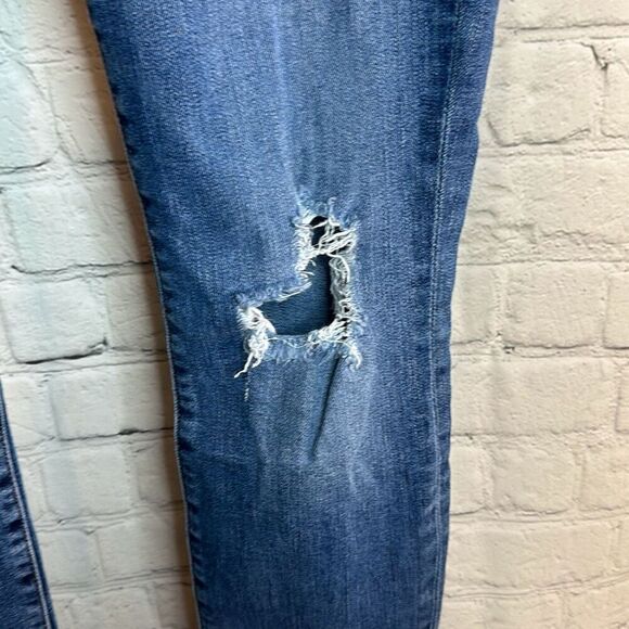 7 for All Mankind Women’s  Skinny Distressed Jeans Denim  size 28 - Picture 3 of 11
